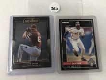 (2) 1992 Leaf Inc. BC-5 Tyler Green, 1992 Pinnacle Kenny Lofton