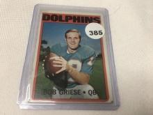 1972 Topps Bob Griese #80