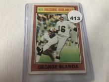 1975 Topps George Blanda #1