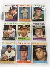 (9) 1964 Topps #18, 42, 82, 97, 123, 235, 238, 255, 419