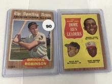 (2) 1962 Topps #54, 468