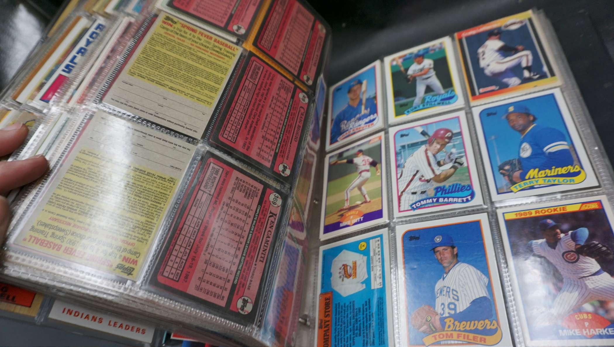 Baseball Card Collecting Album w/ Assorted Sports Cards