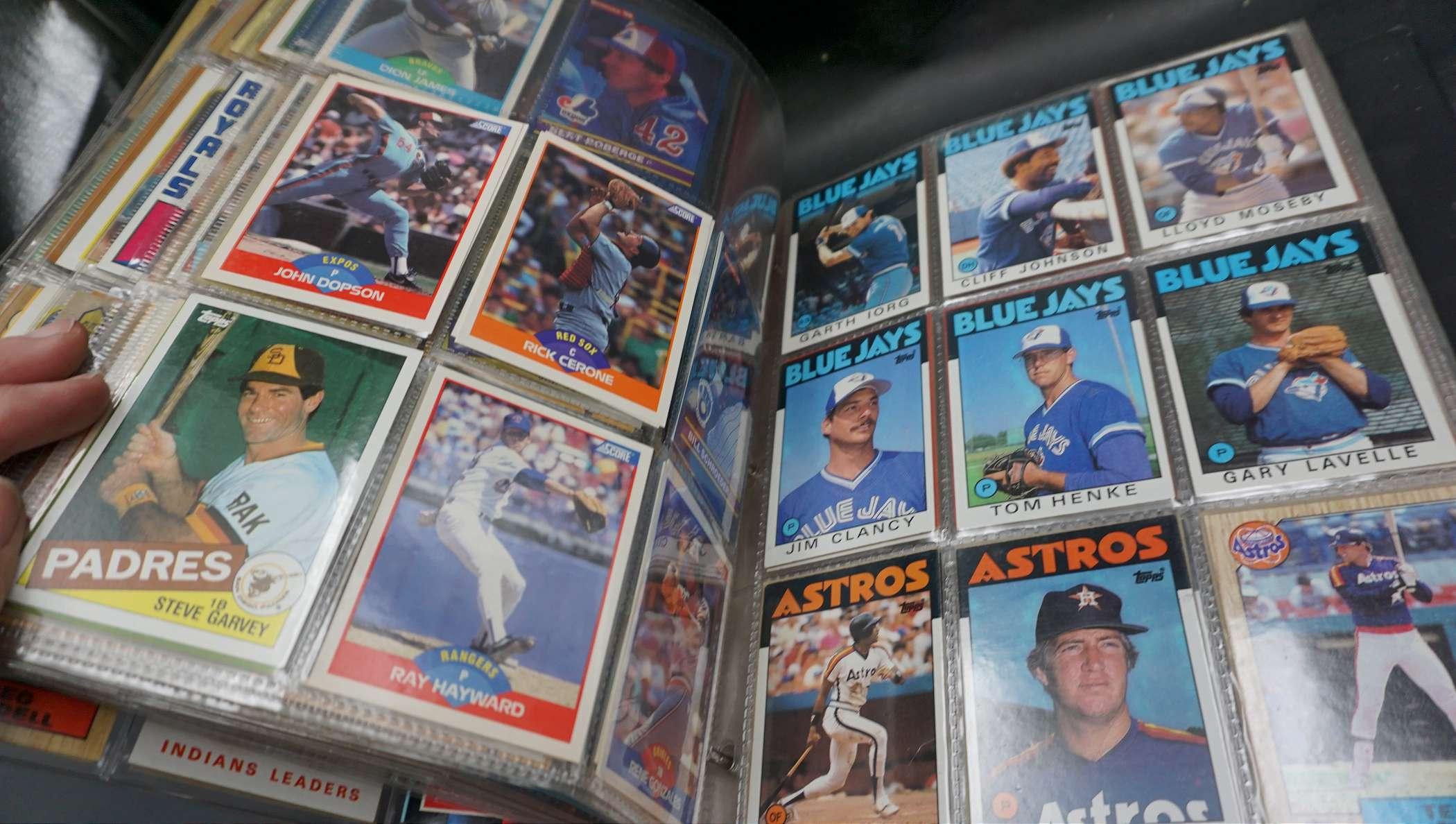 Baseball Card Collecting Album w/ Assorted Sports Cards