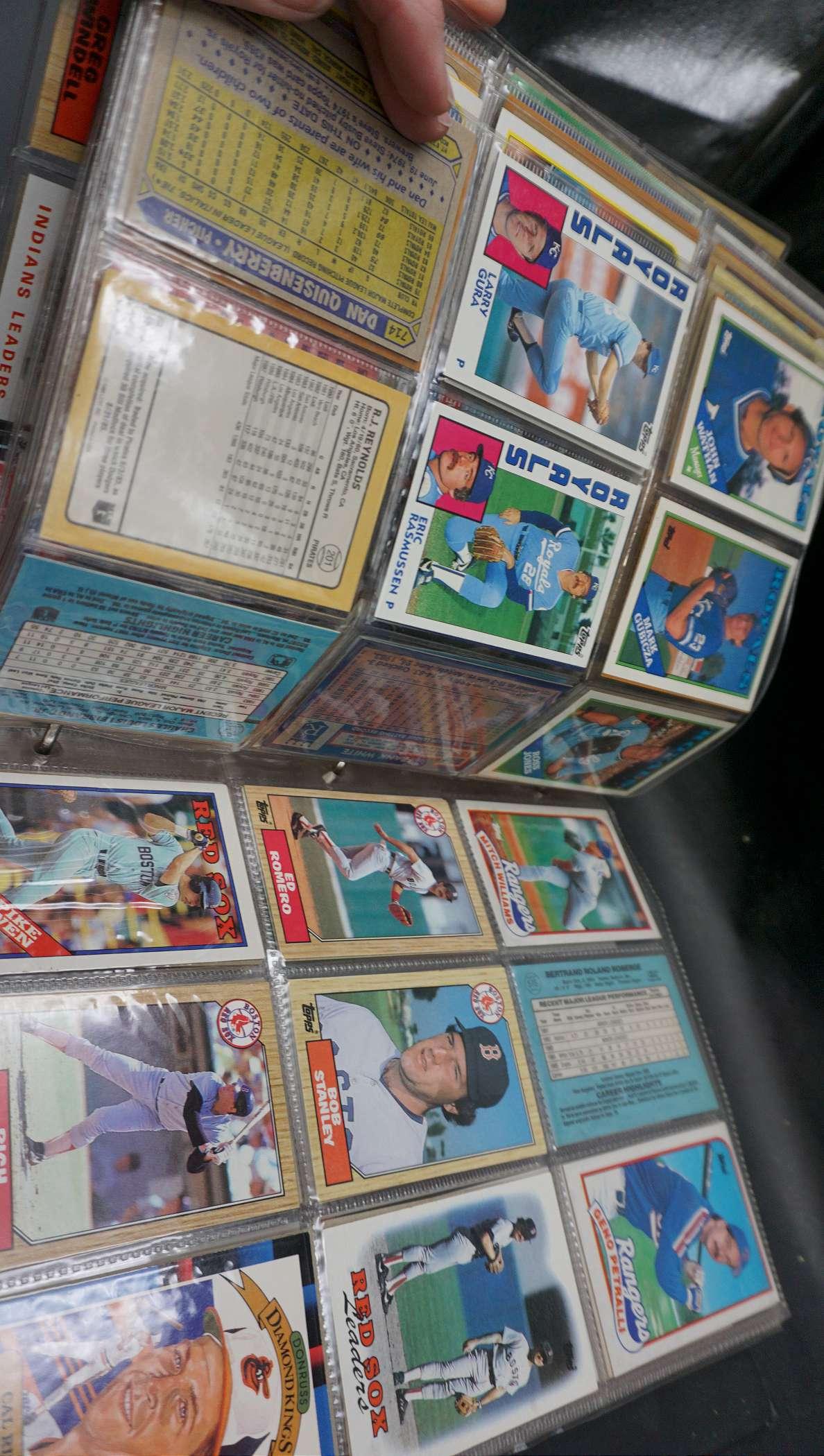 Baseball Card Collecting Album w/ Assorted Sports Cards