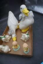 Figurines Ducks, Rabbits & Chicks