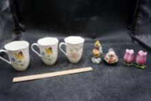 Mugs, Shakers & Figurine