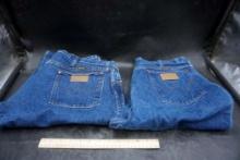 2 Pairs Of Wrangler Jeans (38X36 & 40X36)