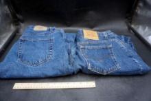 2 Pairs Of Jeans (36X30 & 16 Reg)