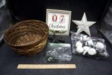 Basket, Star Tree Toppers, Ornament Hangers, Countdown To Christmas, Ornaments