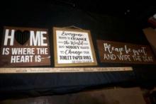 3 - Wooden Saying Signs