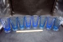 8 - Blue Glass Float Cups