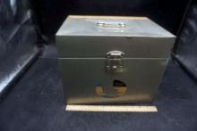 Grey Metal File Box