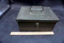 Green Metal File Box