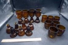 Brown Glass Containers, Glasses