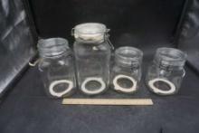 4 - Ermetico Glass Jars