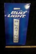 Bud Light Platinum Metal Sign