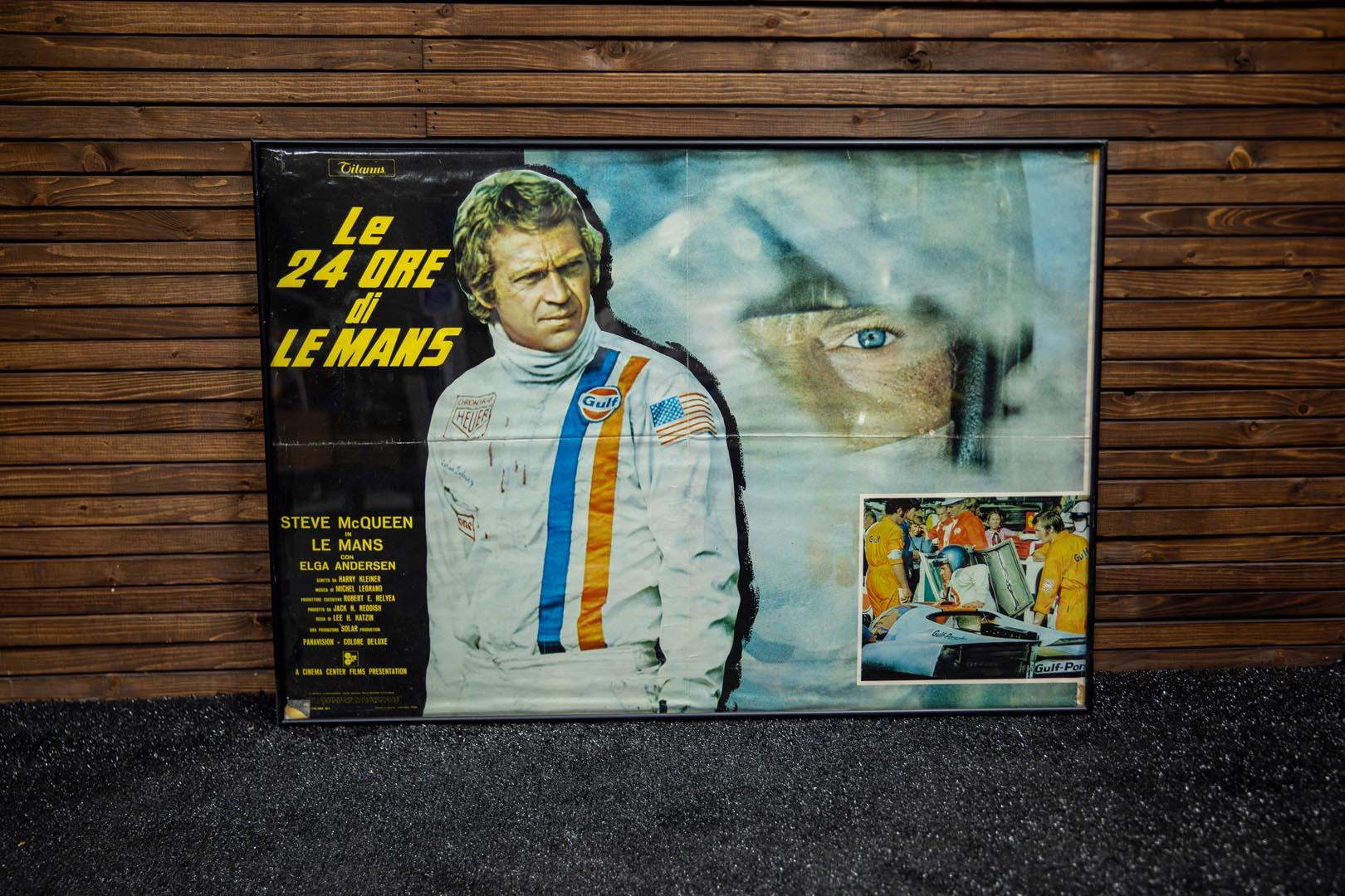 Le 24 Ore di Le Mans - Steve McQueen Movie Poster - Framed