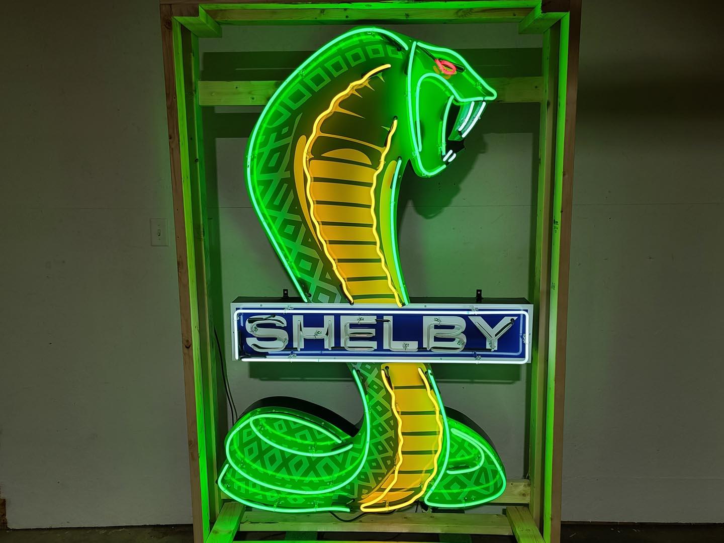 Custom Shelby Cobra Large Neon Lighted Sign