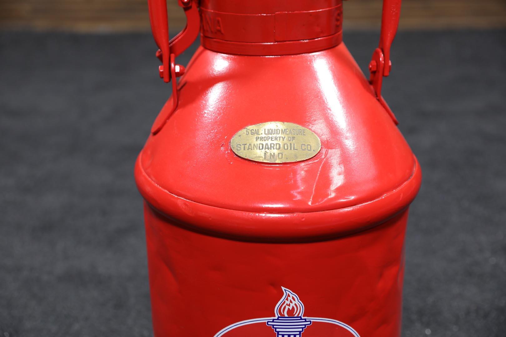 Standard Oil 5-Gallon Oil Container - Restored