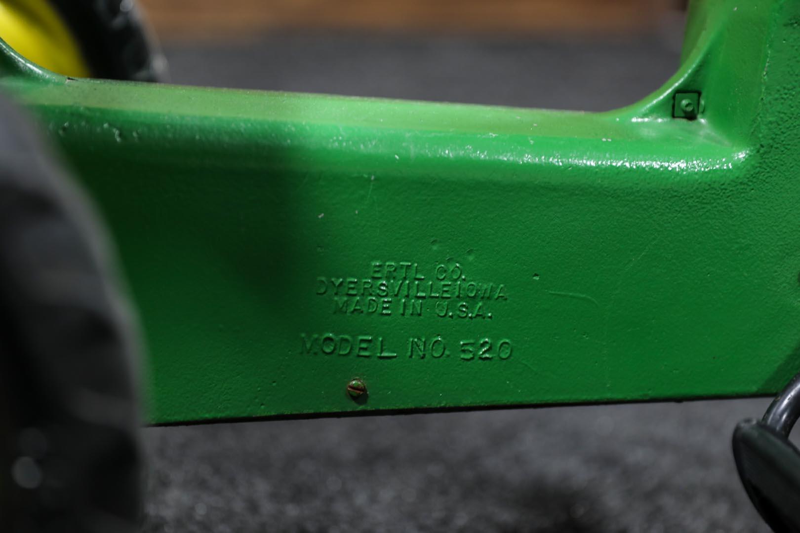 John Deere/Ertl Model 520 Pedal Tractor and Wagon