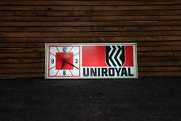 Uniroyal Lighted Sign/Clock