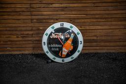 Nesbitt's Orange Drink Lighted Clock by American Retro