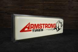 Armstrong Tires Double-Sided Lighted Sign