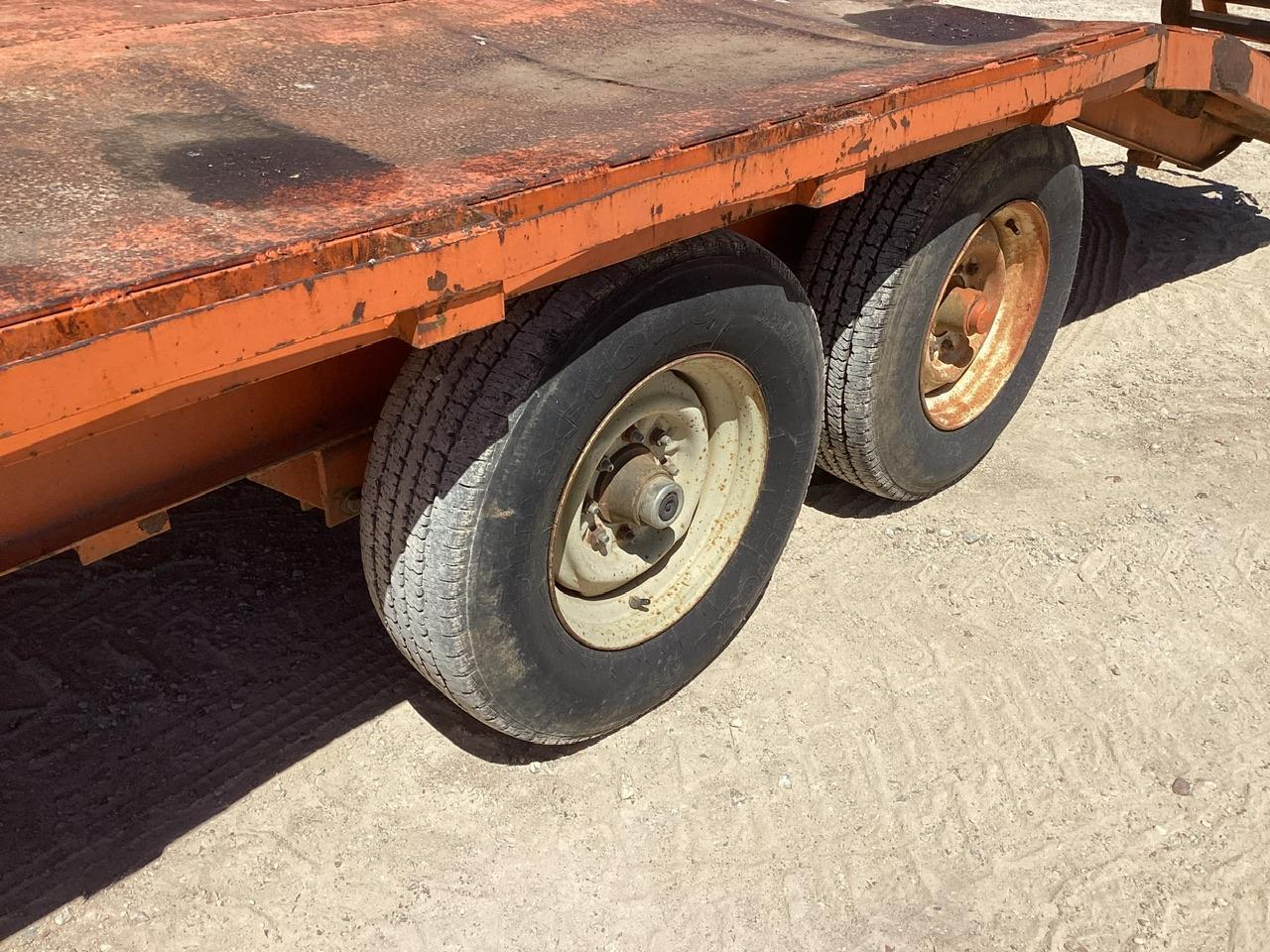 Double Axle Pintle Hitch Pull Behind Trailer