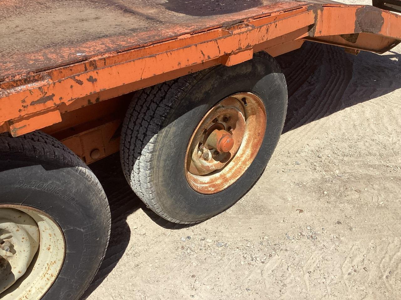 Double Axle Pintle Hitch Pull Behind Trailer