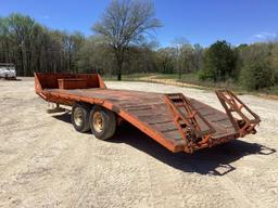 Double Axle Pintle Hitch Pull Behind Trailer