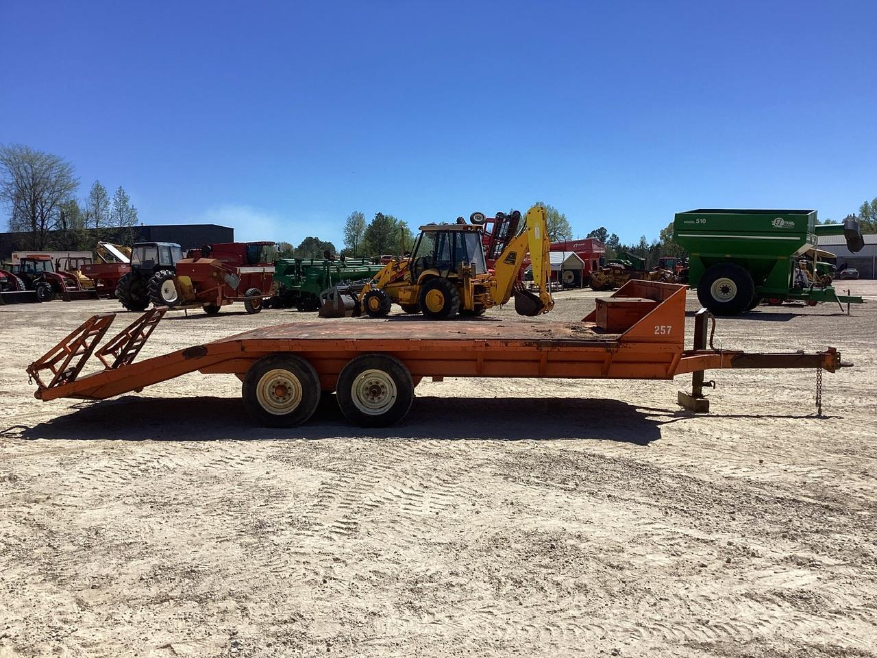 Double Axle Pintle Hitch Pull Behind Trailer