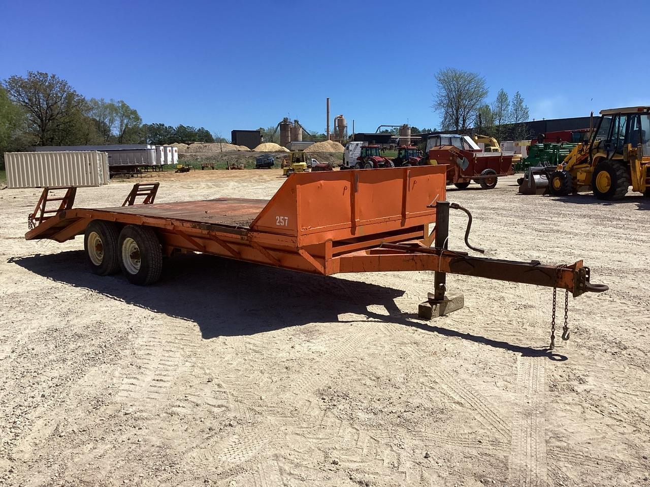 Double Axle Pintle Hitch Pull Behind Trailer