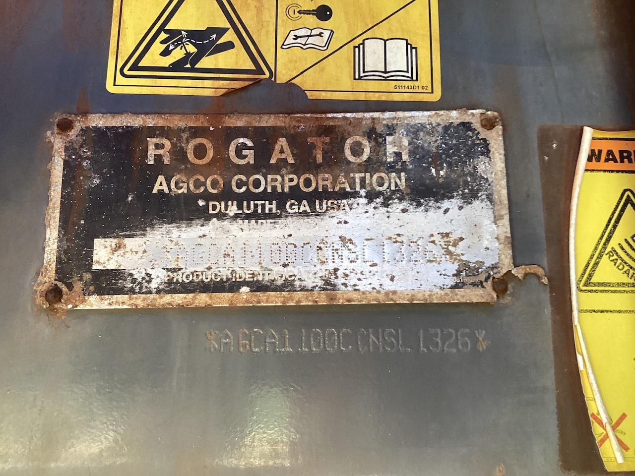 Rogator RG1100 Sprayer