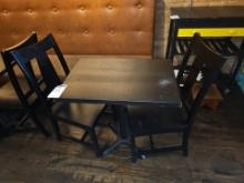 Table with chairs (sold per item =3) 30" x 21"