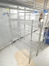 Chrome wire rack 4' x 18"