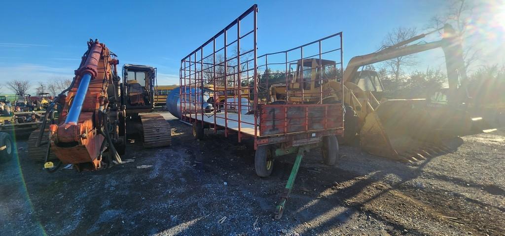 Metal Rack Hay Wagon