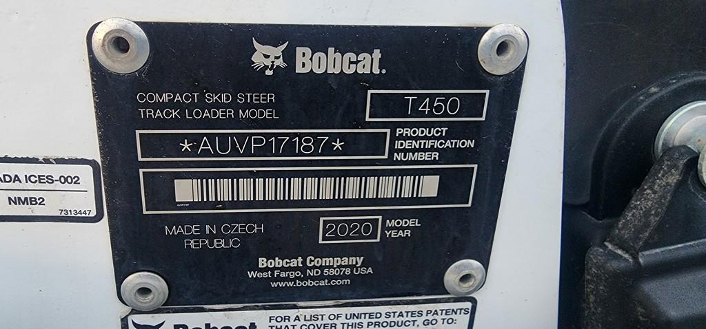 2020 Bobcat T450 Skidloader (RIDE AND DRIVE)