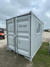 7x12 Storage Container with side door & window