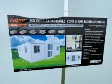 EINGP 400 Sq. Ft. Expandable Container Modular House 2 bedroom,1 Bath,1 Living area