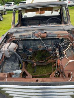 Old Studebaker Truck with Misc. Car Parts In The Back