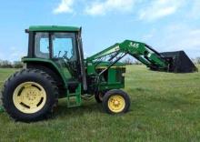 John Deere 6110 Tractor with Front Loader - 2 Wheel Drive - Super Nice