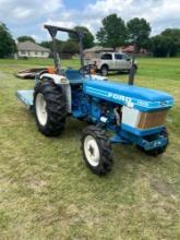 Ford 1910 4wd Tractor with 5 foot Brush Hog - 147 hours - Super Clean and Nice