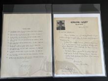 Vintage Hopalong Cassidy Letter and Creed