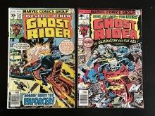 2 Issues Ghost Rider Comic #21 & #22 Marvel Comics 1976-7 Bronze Age Comics