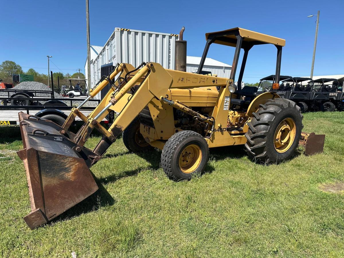 FORD 445D TRACTOR WITH BOX BLADE AND LOADER