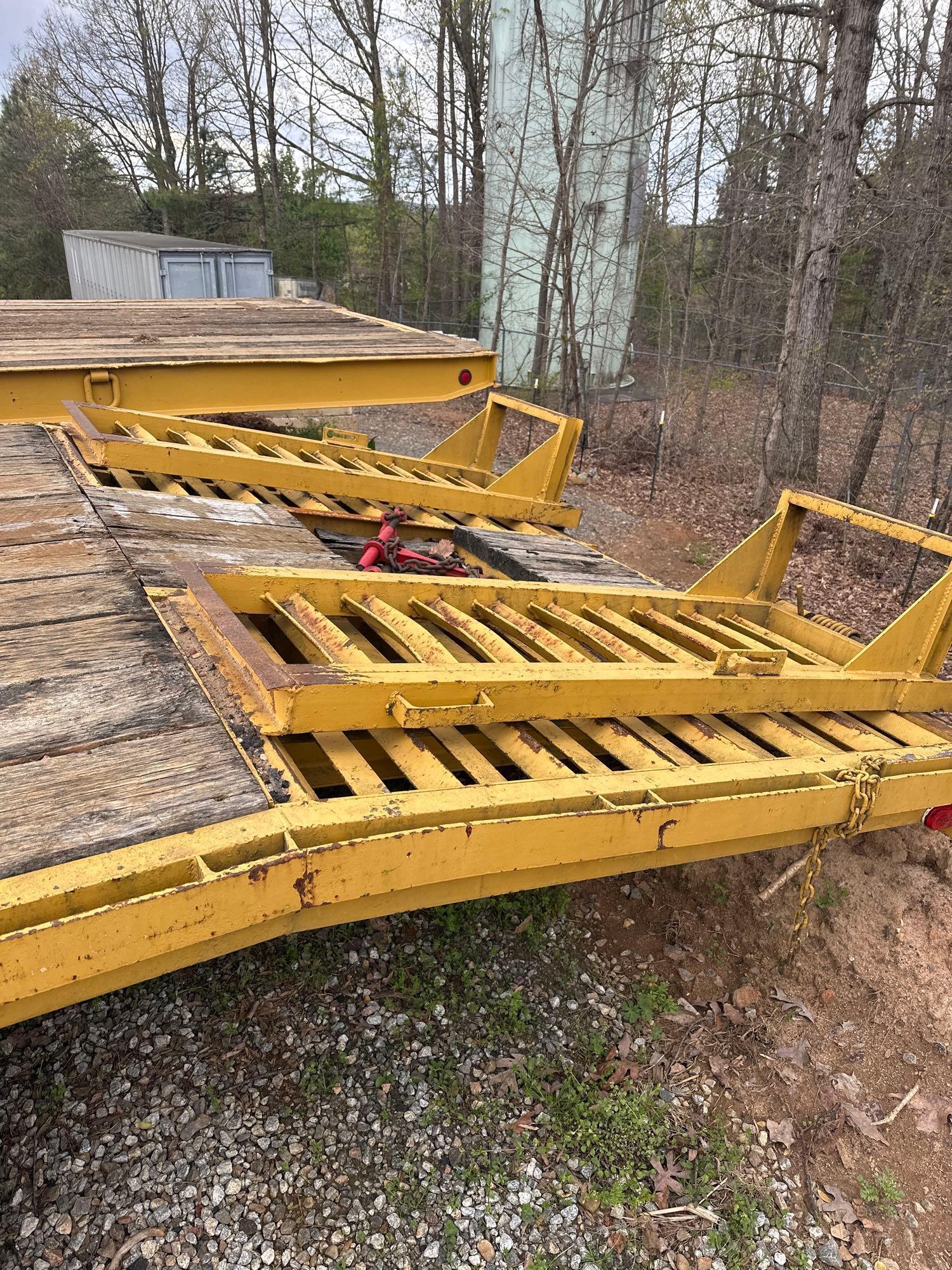 1996 HUDSON T/A 10 TON EQUIPMENT TRAILER