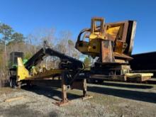 2011 JOHN DEERE 437D TRAILER MOUNTED KNUCKLE BOOM LOG LOADER WITH CSI CUTTING TABLE