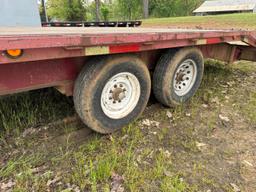 1998 OTM GOOSENECK 20FT + 4FT X 8FT WIDE DECKOVER TRAILER