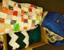 VINTAGE BLANKETS & COLEMAN SLEEPING BAG - PICK UP ONLY