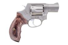 Taurus 856 Revolver - Stainless Steel | 38 Spl +P | 2" Barrel | 6rd | Smooth Walnut Wood Grip